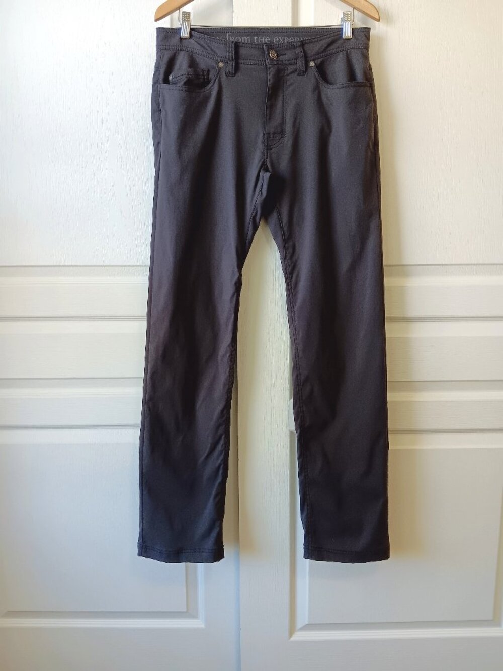 Prana Men's Gray Slim Fit ORIGINAL Brion Pants 32W X 34L